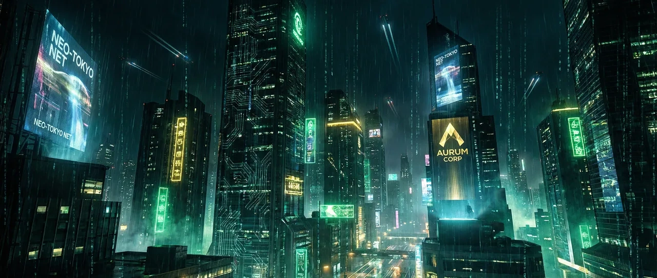 王者棋牌 赛博朋克不夜城全景 - 电路板娱乐城